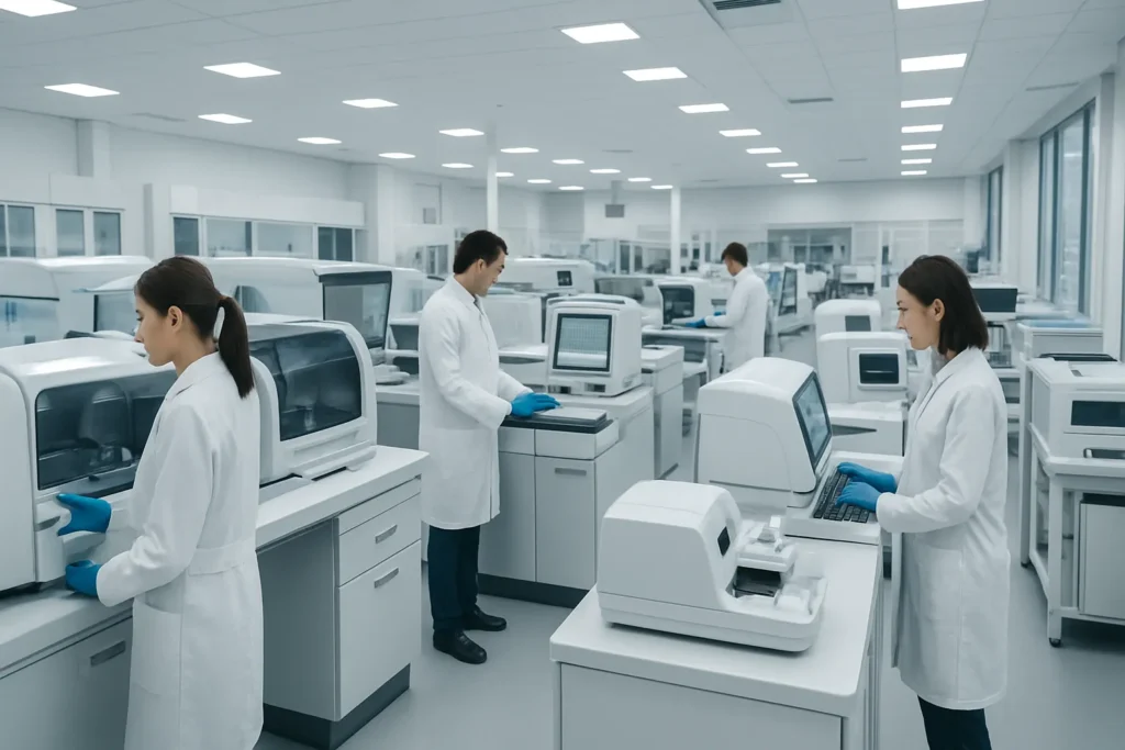 تجهیز آزمایشگاه تشخیص طبی با پرسنل آزمایشگاه