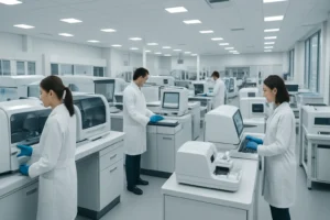 تجهیز آزمایشگاه تشخیص طبی با پرسنل آزمایشگاه